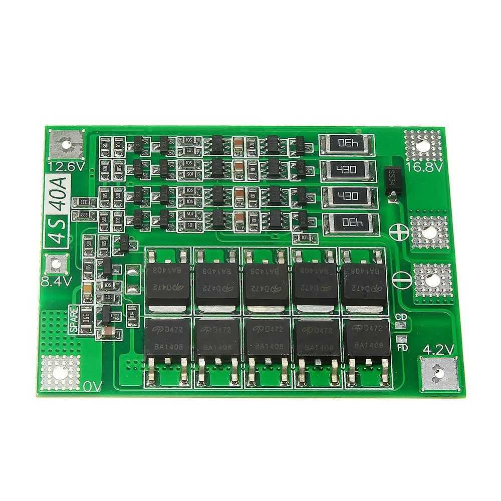 4S 14.8V 16.8V 40A 18650 Lithium Battery Protection Board