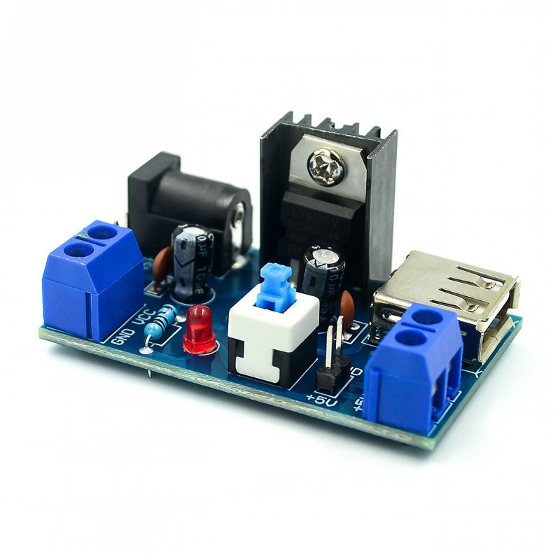 7V-15V to 5V Power Supply Module With L7812CV Heatsink