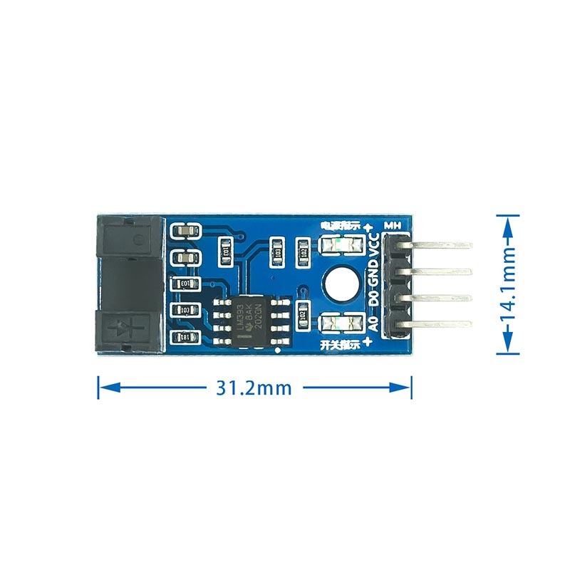 Slot Type IR Optocoupler Speed Sensor Module LM393