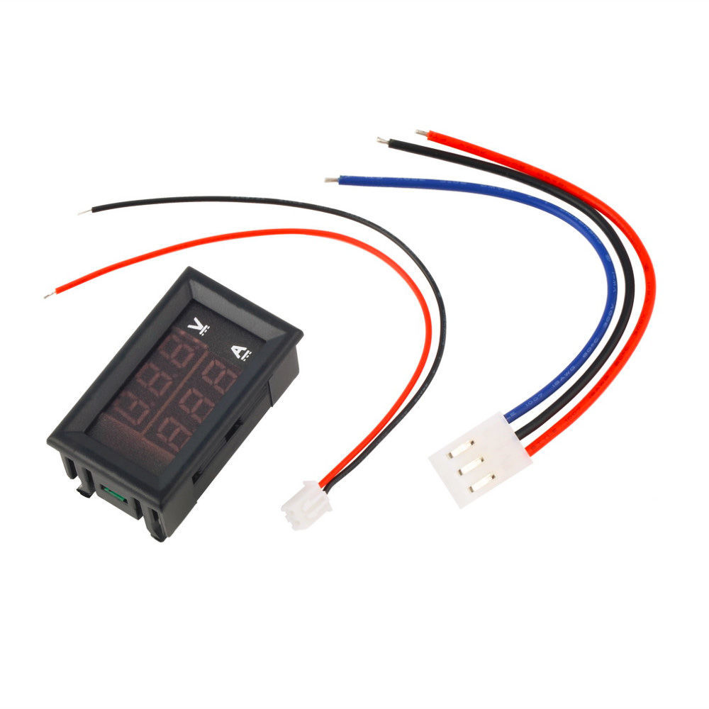 DC0-100V 1A 10A 50A 100A LED DC DUAL Display Digital Ammeter