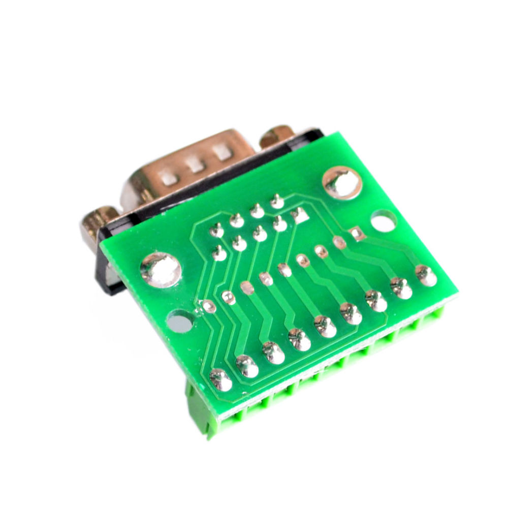 DB9 RS232 RS485 Serial to Terminal Connector Breakout Board