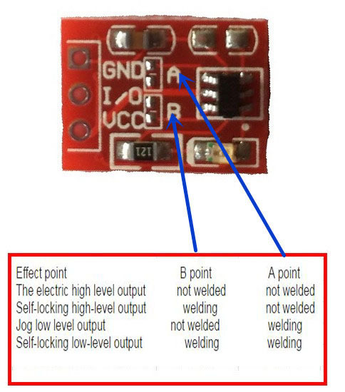 TTP223 Self Locking Touch Button Module
