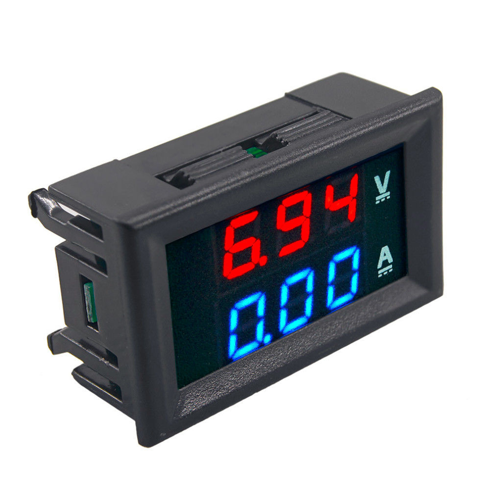 DC0-100V 1A 10A 50A 100A LED DC DUAL Display Digital Ammeter