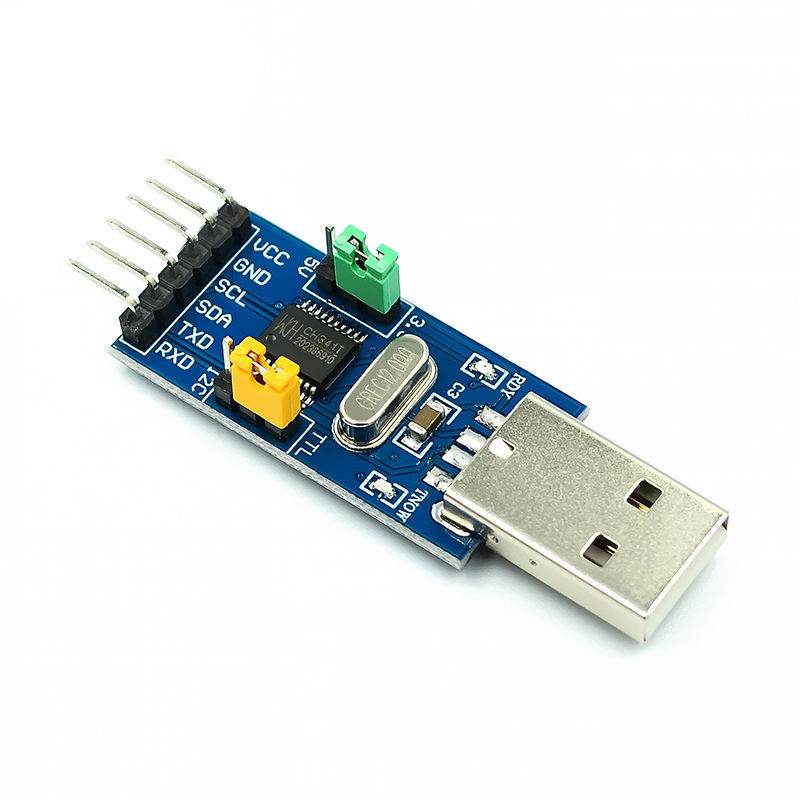 CH341T 2 in 1 USB to I2C IIC UART Module