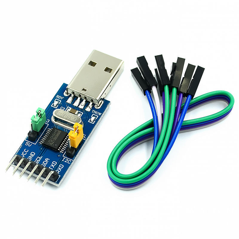 CH341T 2 in 1 USB to I2C IIC UART Module