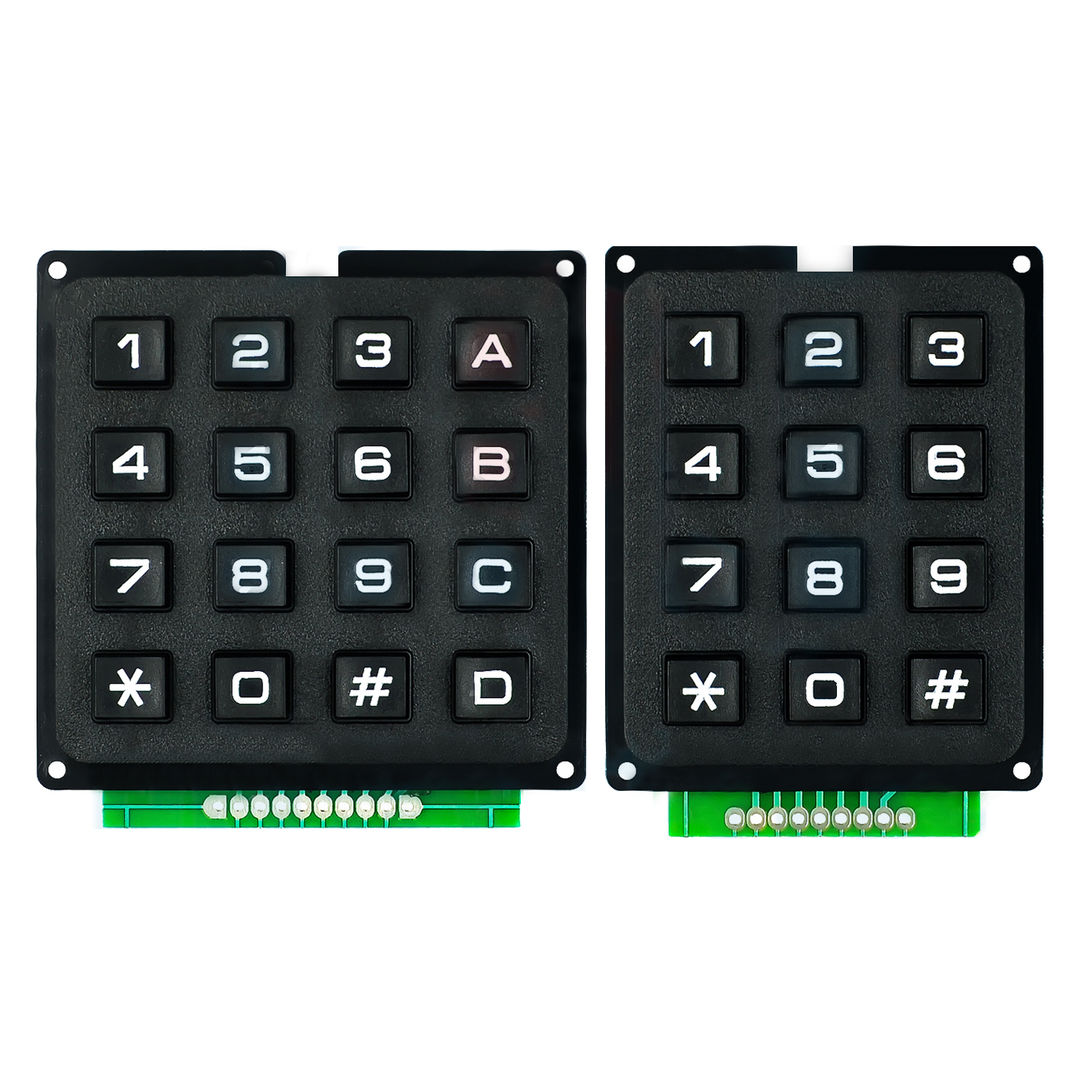 12 Button Key Matrix 16 Keys (4x4),12 Keys (4x3) Matrix Keyboard Module