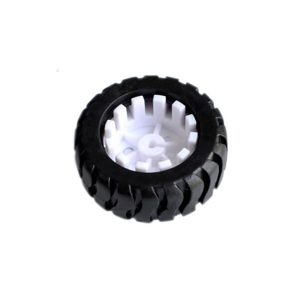 43MM D-axis Rubber Wheel For Tracking Car