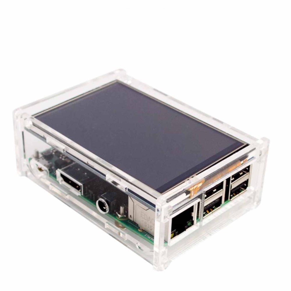 Raspberry Pi 3.5 inch LCD Touch Screen and Acrylic Case