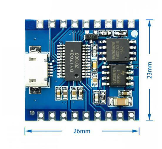 DY-SV17F IO Trigger USB Download Flash Voice Module