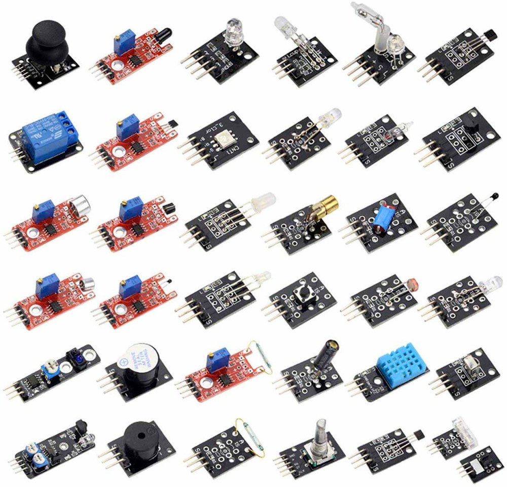 37 In 1 45 In 1 Sensor Kit、RGB、LED