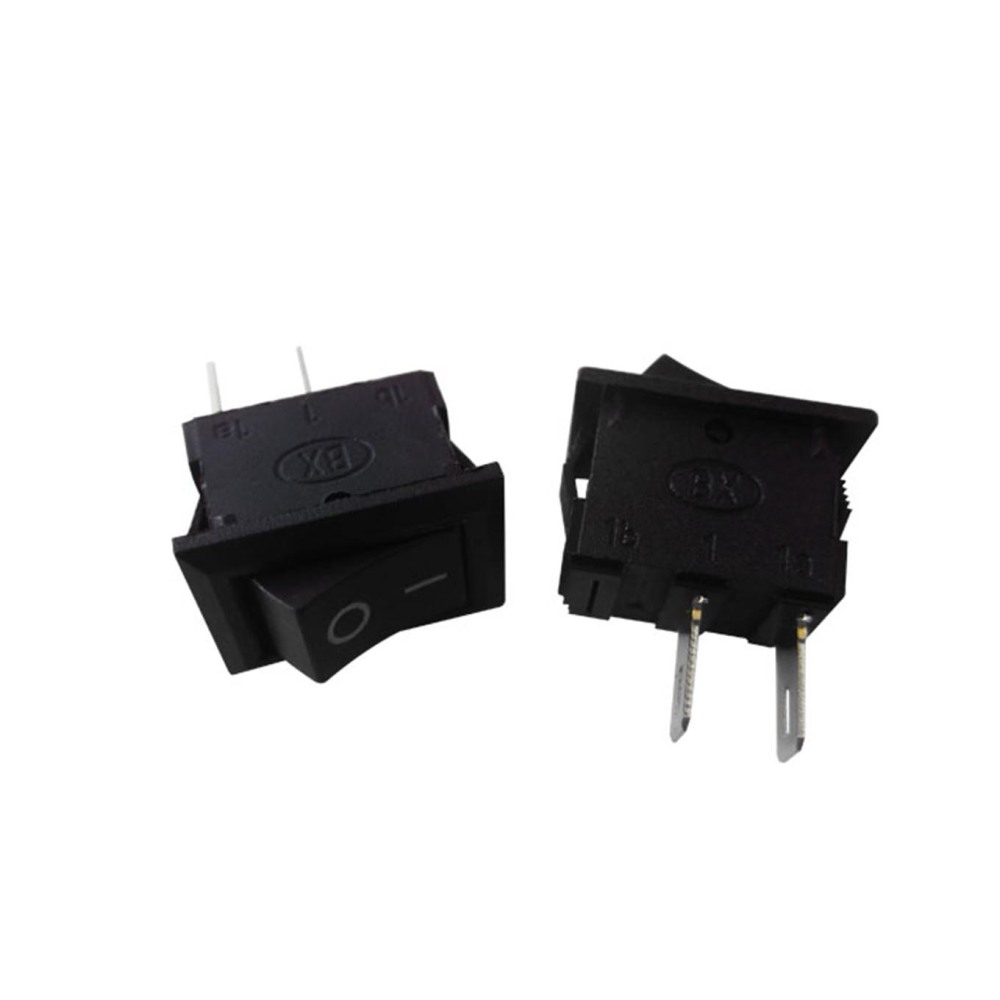 8.5*13.5MM 250VAC/3A 117S Black 2Pin Rocker Switch