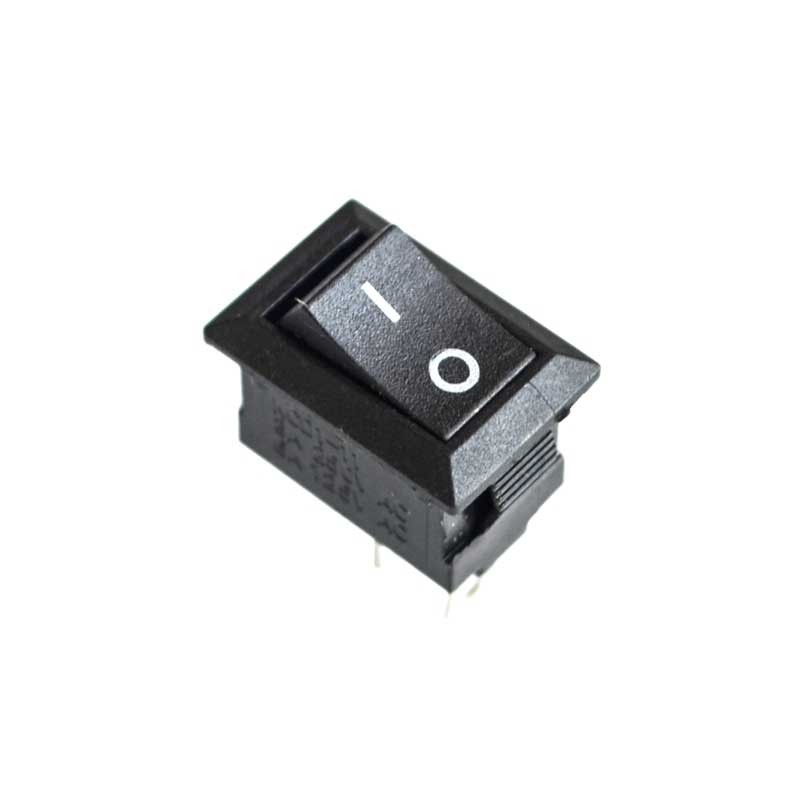 8.5*13.5MM 250VAC/3A 117S Black 2Pin Rocker Switch
