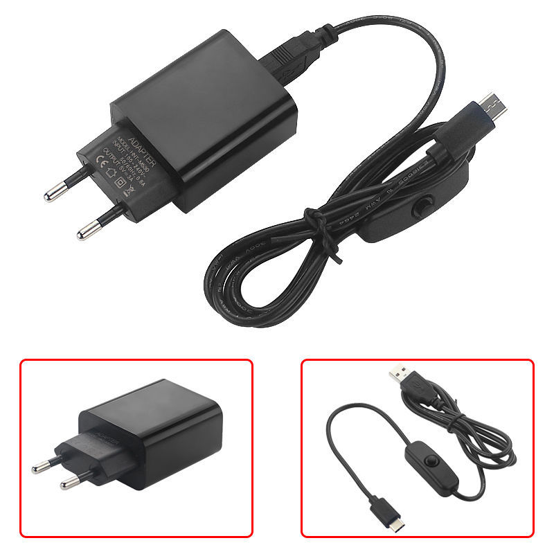 Raspberry Pi 4B 5V 3A Type-C USB Power Adapter