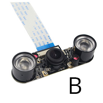 Raspberry Pi 4B/3B+ Fisheye Wide Angle Infrared Night Vision Camera
