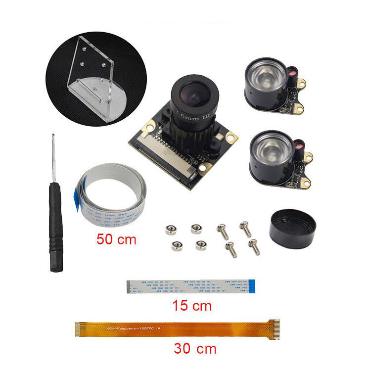 Raspberry Pi 130 Degree Infrared Night Vision Camera Kit