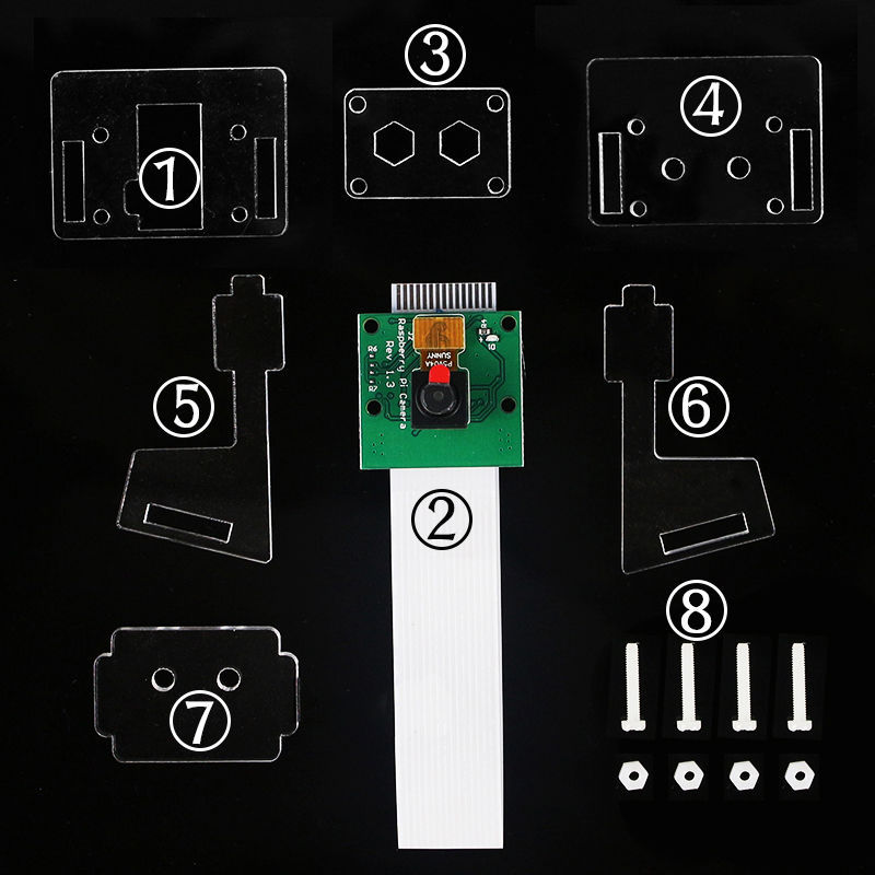 Raspberry Pi 4B / 3B+ Camera Bracket Shell With Screw