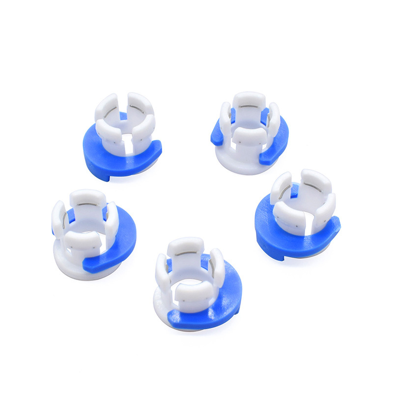 Bowden Tube Blue White Plastic Fixed Buckles 6mm