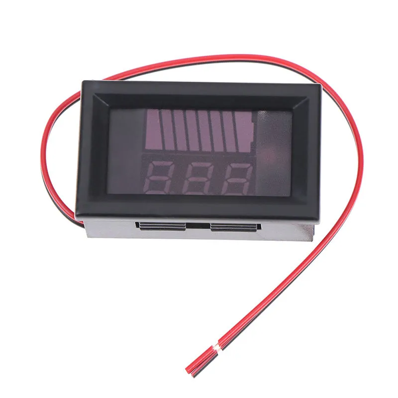Dual LED Lithium Battery Capacity Meter Voltmeter