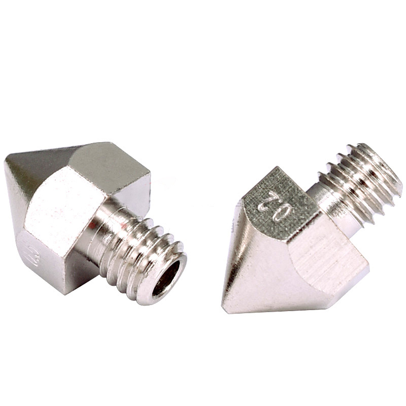 Nickel Plated Nozzle Extruder Head 1.75/3mm