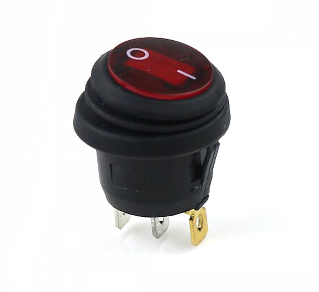 KCD1 2Position 3Pins Round Rocker Switch