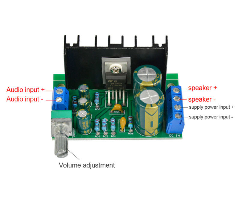 5W120W TDA2050 Mono Audio Amplifier Board