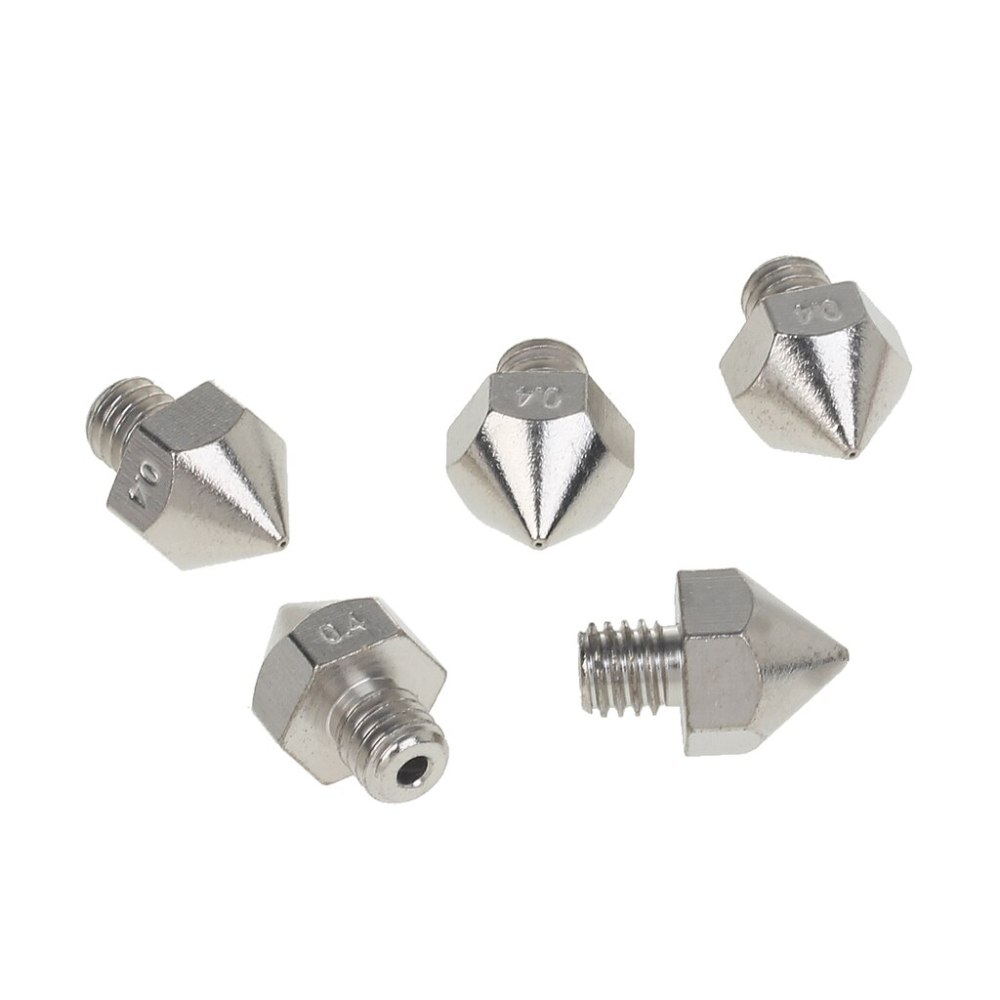 Nickel Plated Nozzle Extruder Head 1.75/3mm
