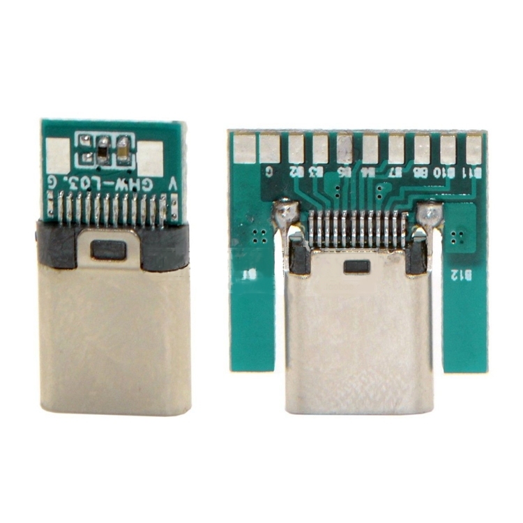 24pin USB 3.1 Type-C Male Plug Female Socket Connector Board