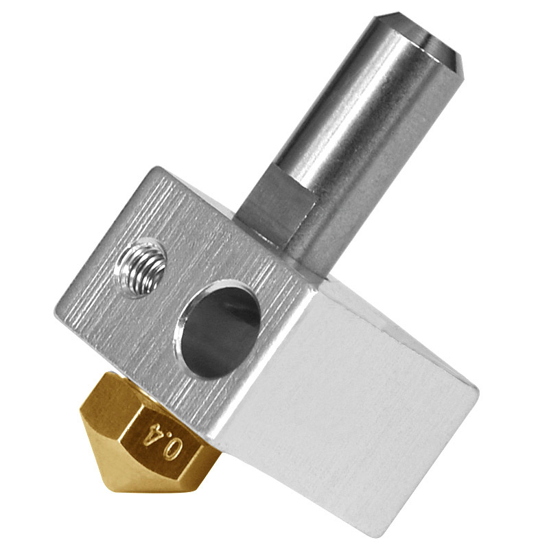 Nozzle + Aluminum Block + Throat MK10 Extruder Kit