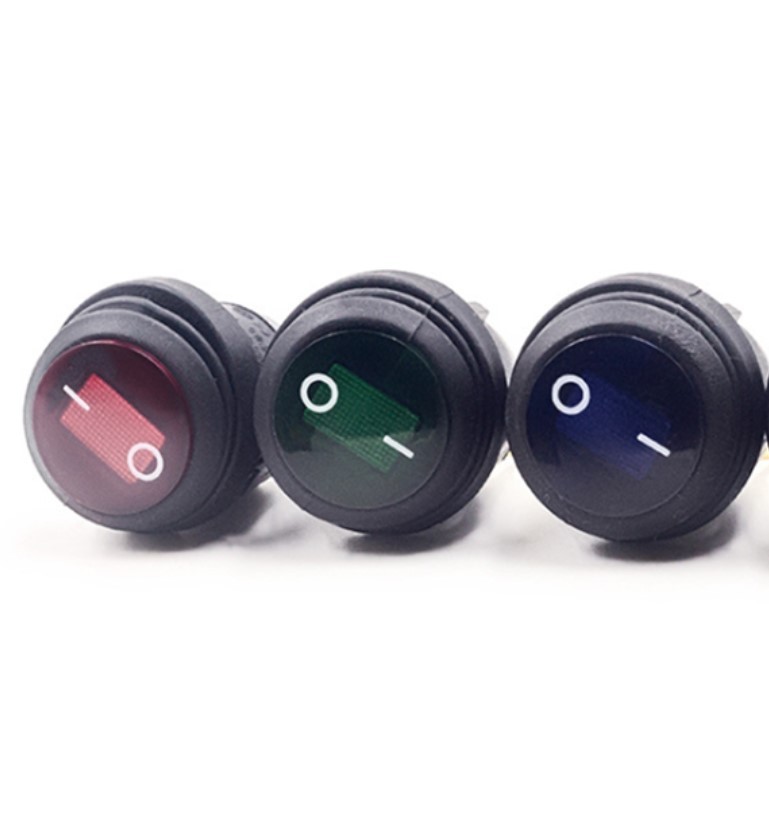 KCD1 2Position 3Pins Round Rocker Switch