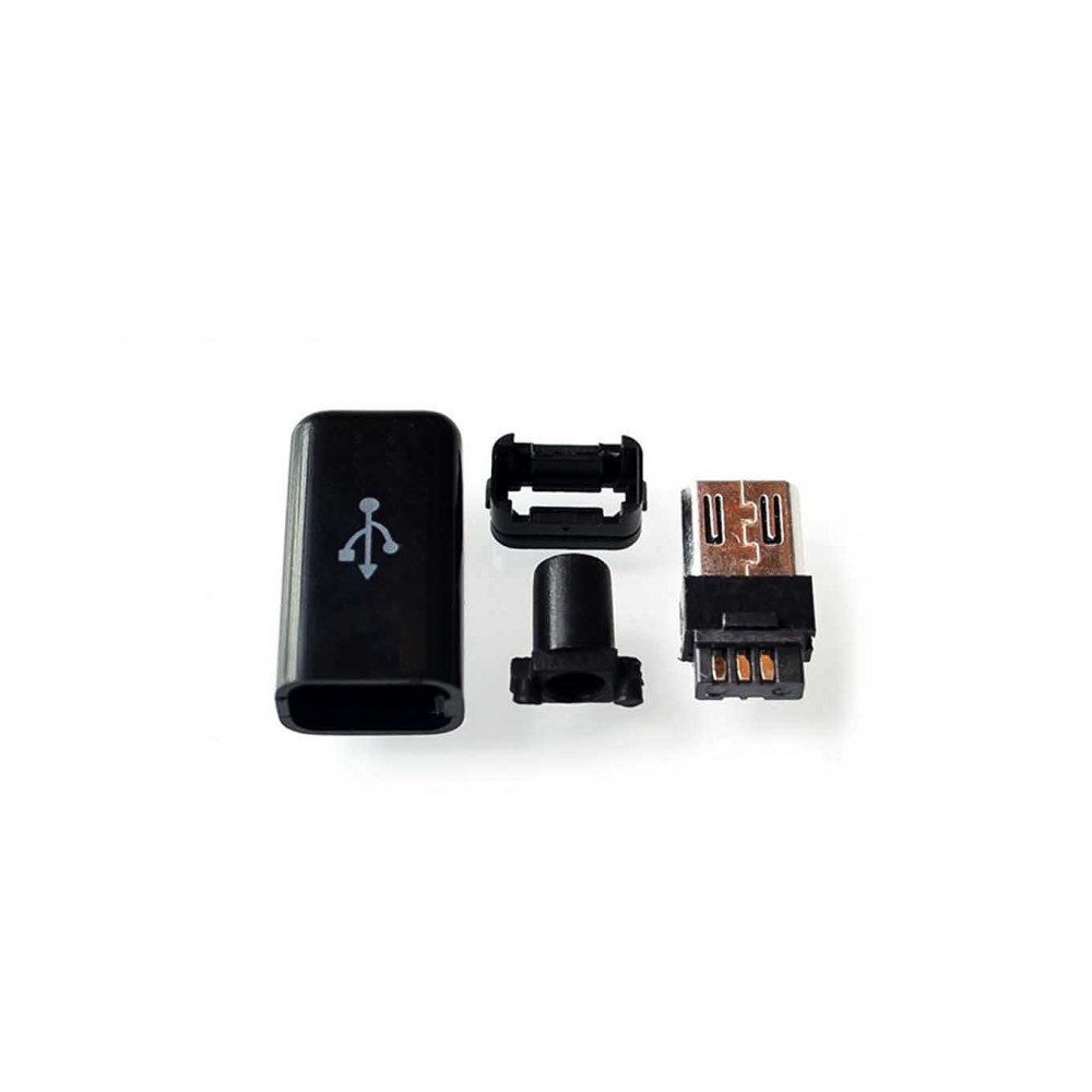 Micro USB Plug Male DIY 4-piece Set