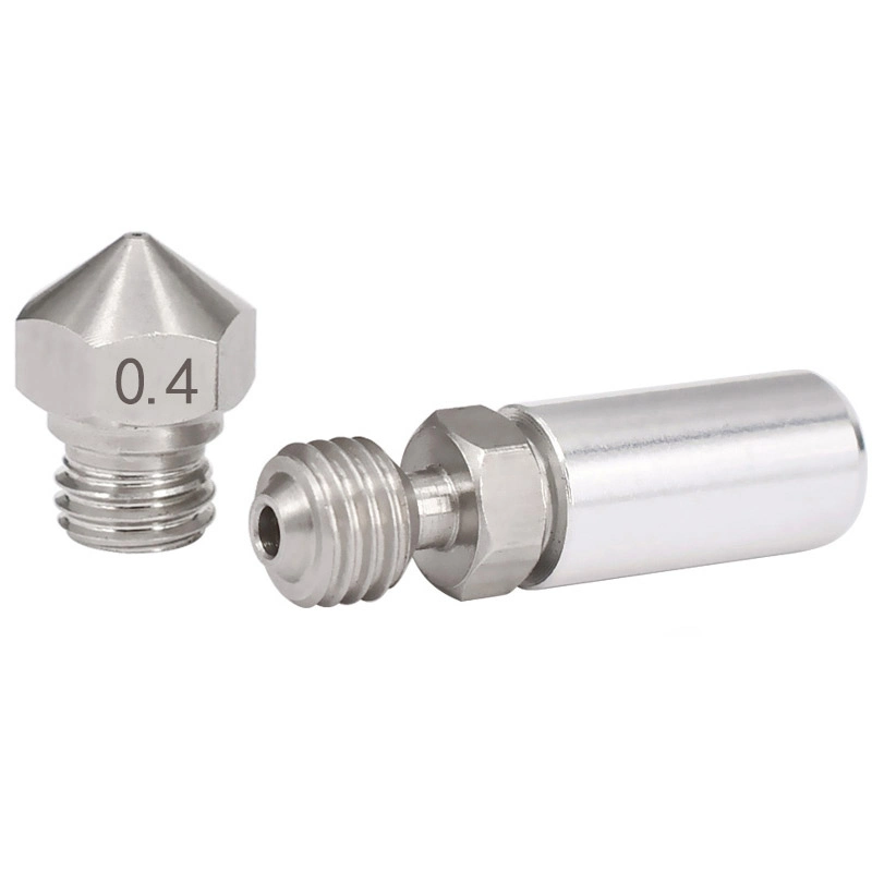 Kit Ugello Hotend In Metallo MK10 0,4 Mm Per Stampante 3D, Con Ugello E Tubo Termico, Per Wanhao FlashForge QIDI