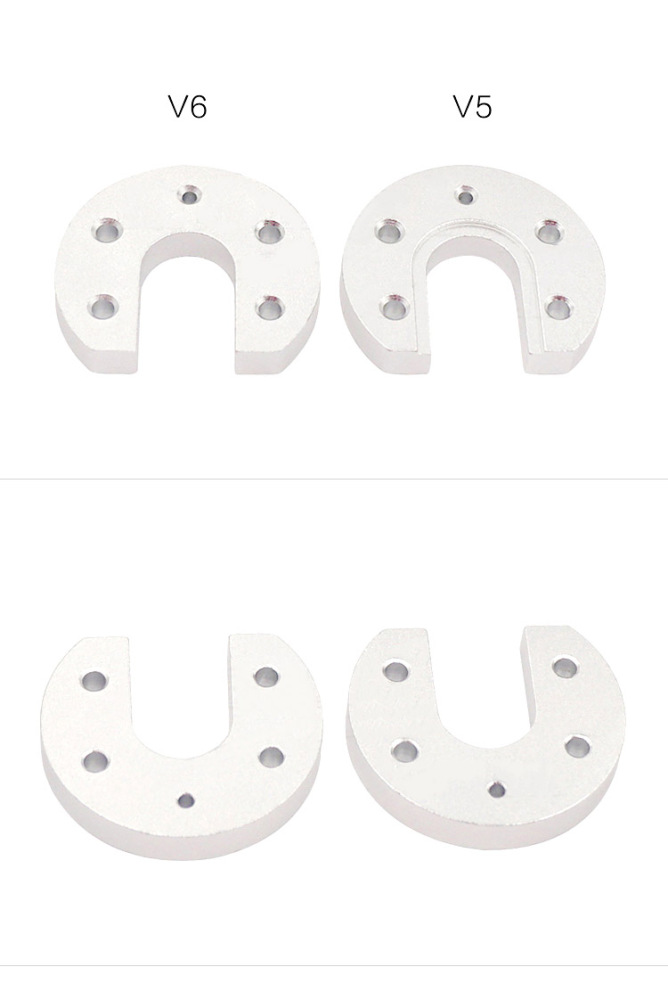 Reprop Kossel E3D V5 / V6 Hot End Round Fixed Aluminum Plate