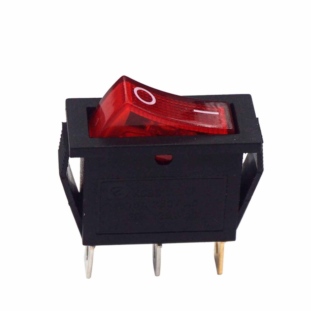 3 Pin 2 Block Boat Power Supply Switch With Light
