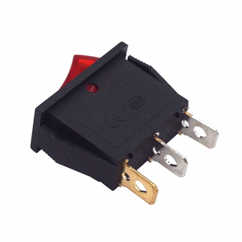 3 Pin 2 Block Boat Power Supply Switch With Light