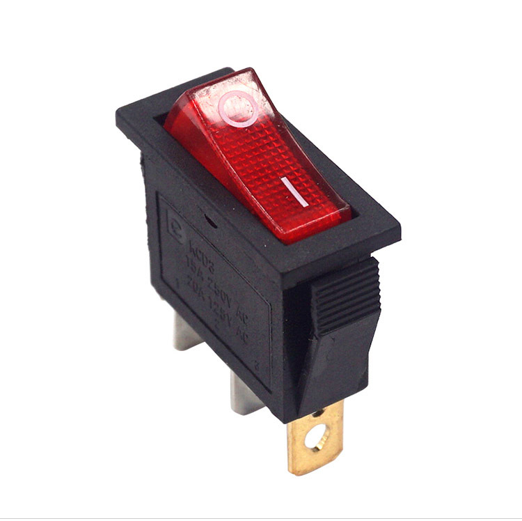 3 Pin 2 Block Boat Power Supply Switch With Light