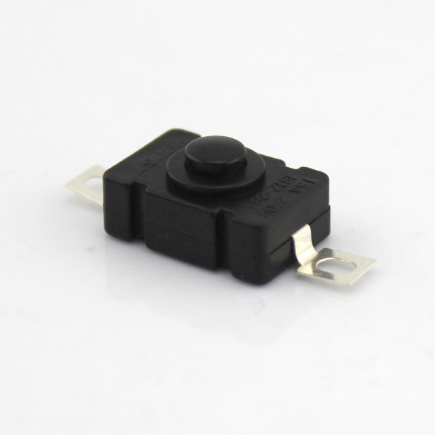 KAN-28 Micro Single-chip Black Square Self-locking Switch