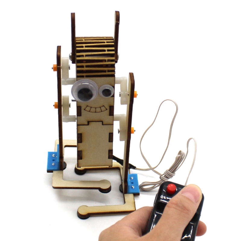 DIY Wire Controlled Large Eye Wood Robot