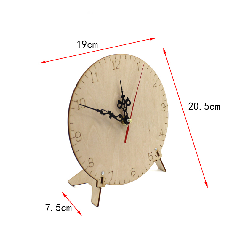 DIY Handmade Wooden Clock Toy