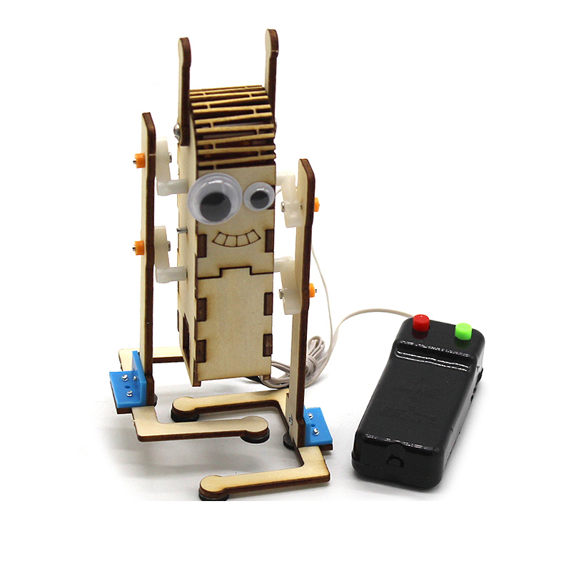 DIY Wire Controlled Large Eye Wood Robot