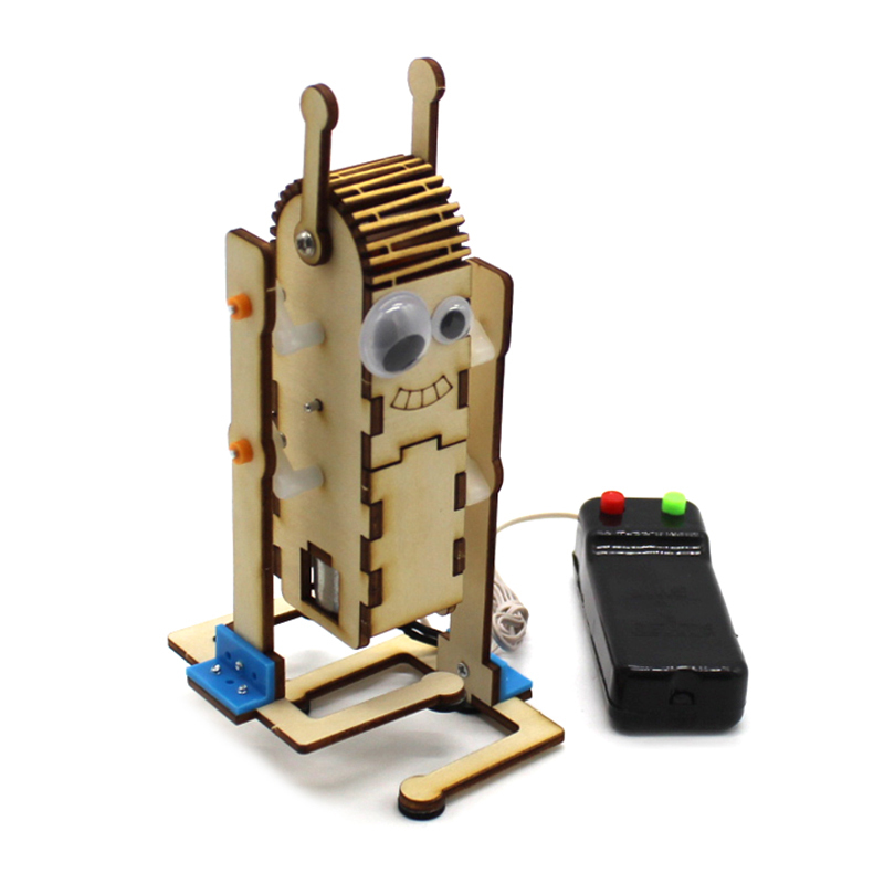 DIY Wire Controlled Large Eye Wood Robot