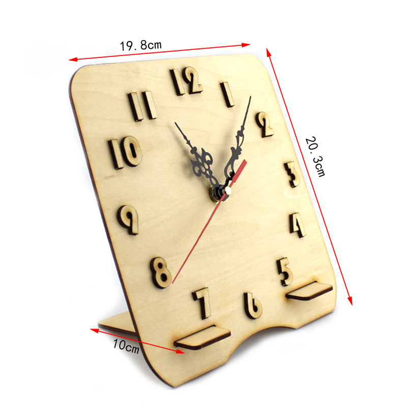 DIY Handmade Wooden Clock Toy
