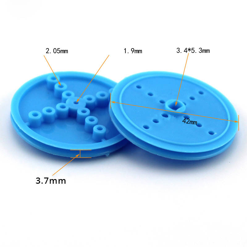 2*42mm D Hole Plastic Pulley