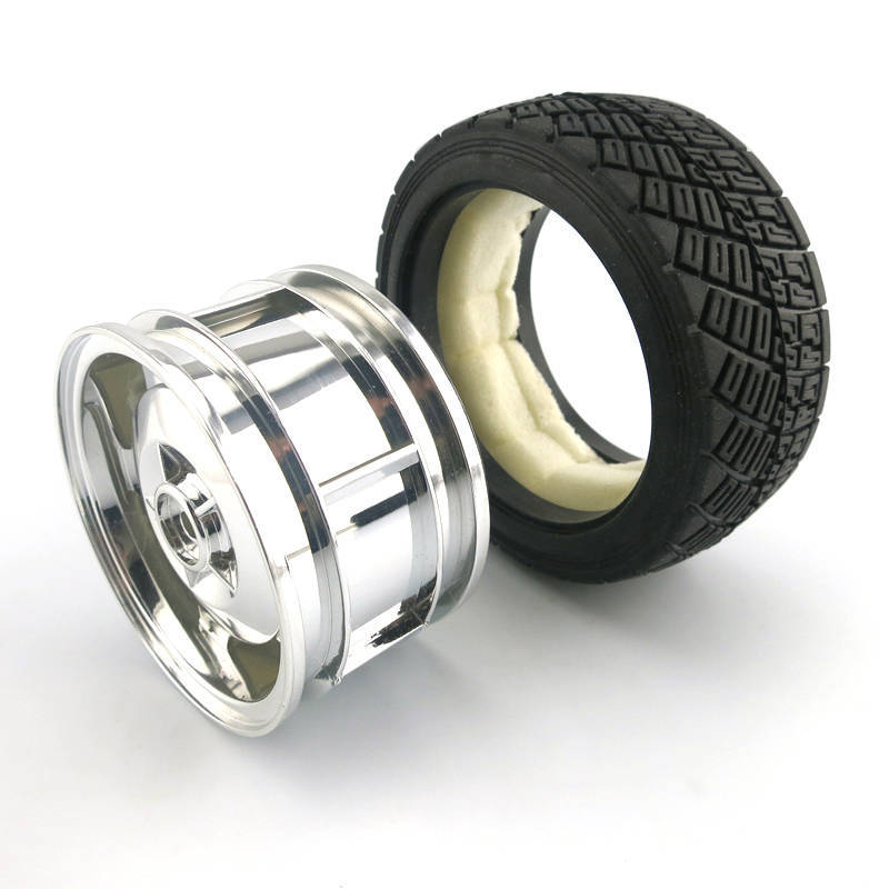80mm Rubber Wheel Simulation Model 1:16 Hexagon Hole