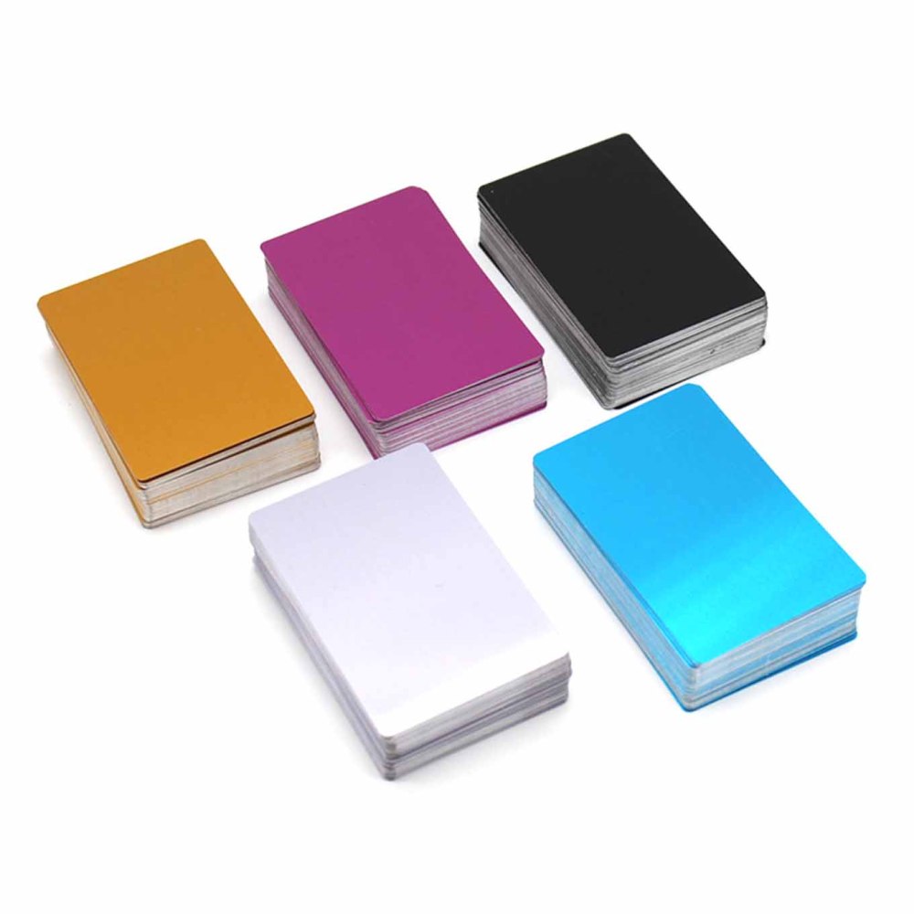 100pcs Colorful Aluminum Alloy Plate