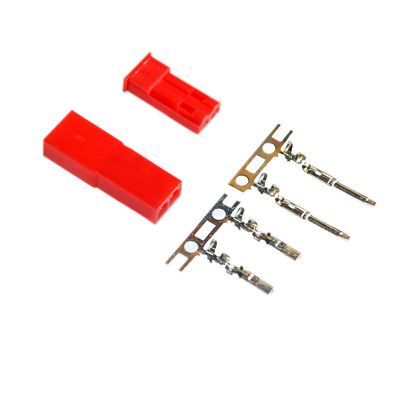 JST Male And Female Terminals 2-wire Red