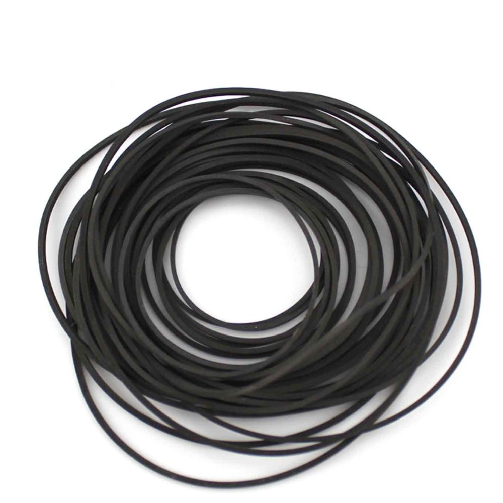 Diameter 30 to 80mm Black Rubber Pully Belt