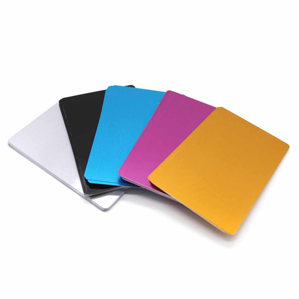 100pcs Colorful Aluminum Alloy Plate