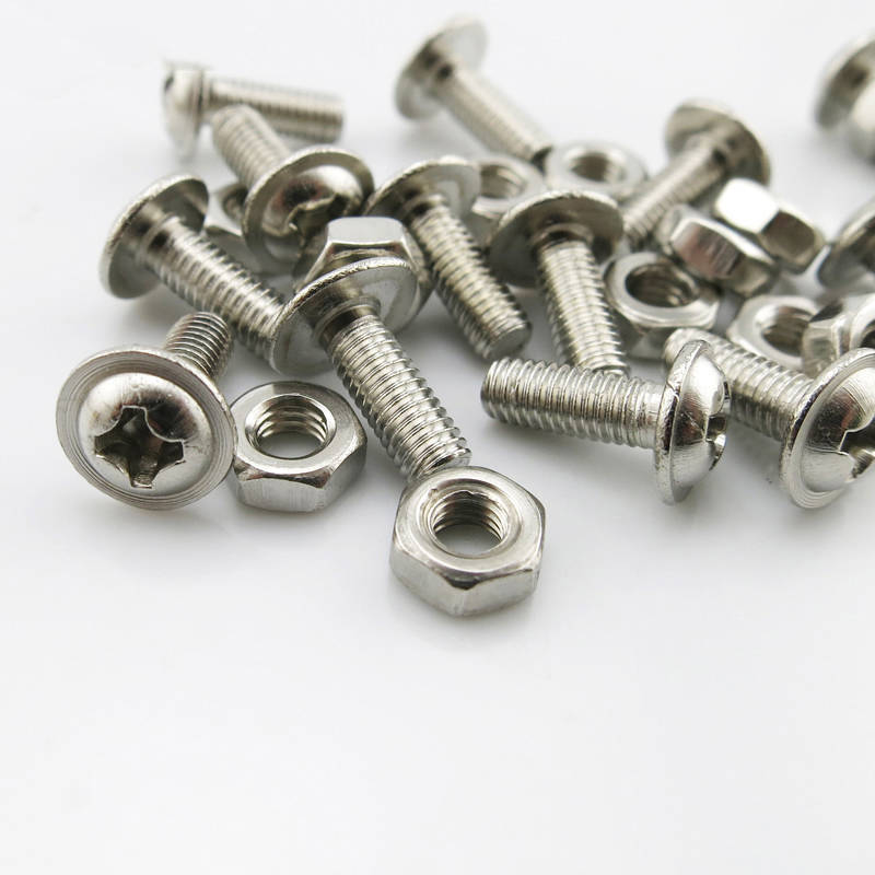 M3 Stainless Steel Cross Round Head Screw With Gasket