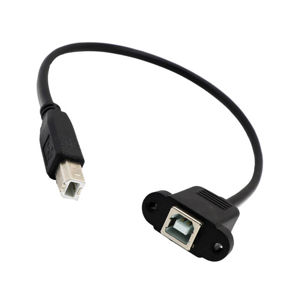 USB 2.0 B Female To USB B Male Printer Cable 30cm