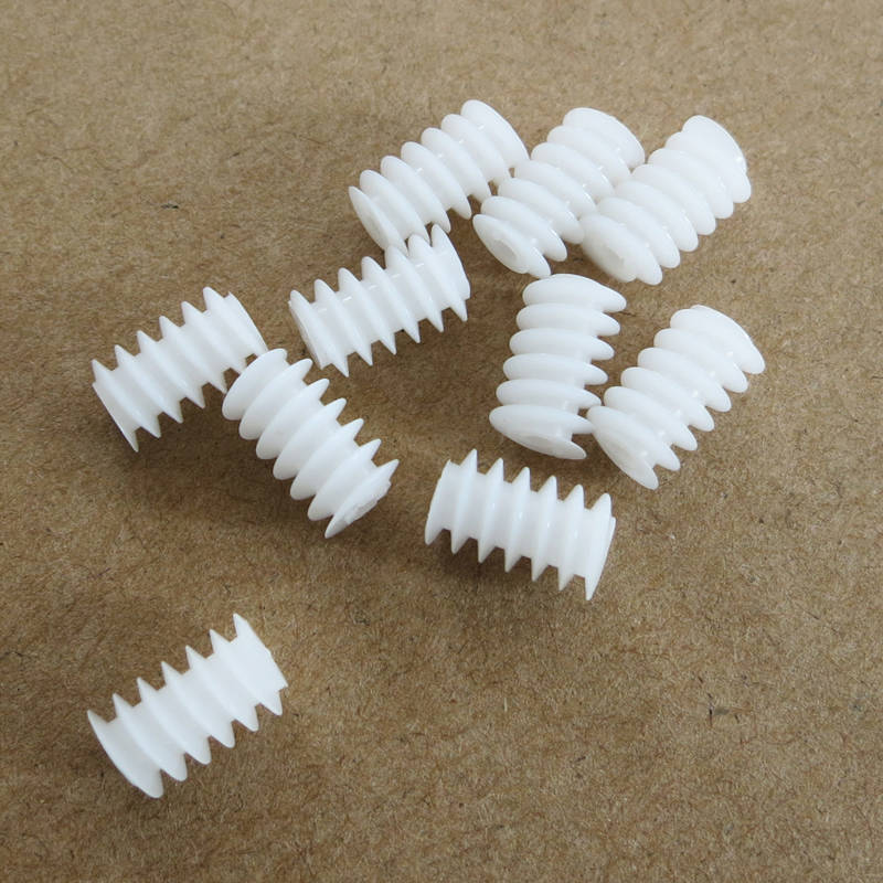 10pcs 6*10(2A) 0.5 Worm Turbine Reduction DIY Plastic Gear